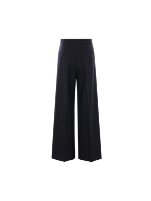 Bacca Wide-leg Pinstripe Wool Trousers MAX MARA