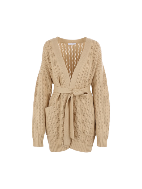 Balzac Wool and Cashmere Belted Cardigan-MAX MARA-JOHN JULIA