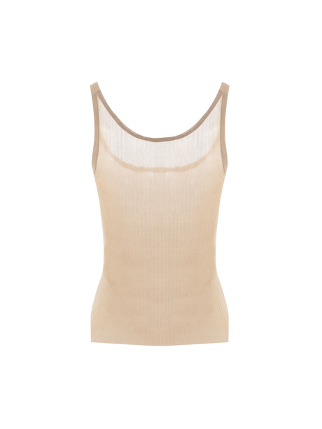 Bastia Ribbed Silk Top-Max Mara-JOHN JULIA