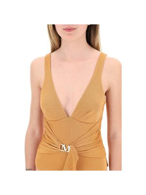 Orange Lurex Carlie One-Piece Swimsuit MAX MARA BEACHWEAR JOHN JULIA.