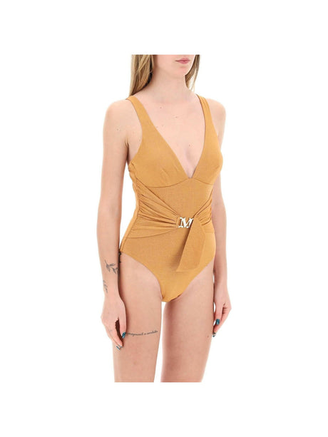 Orange Lurex Carlie One-Piece Swimsuit MAX MARA BEACHWEAR JOHN JULIA.