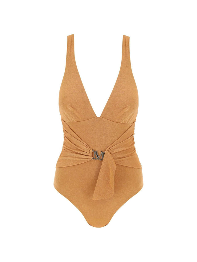 Orange Lurex Carlie One-Piece Swimsuit MAX MARA BEACHWEAR JOHN JULIA.