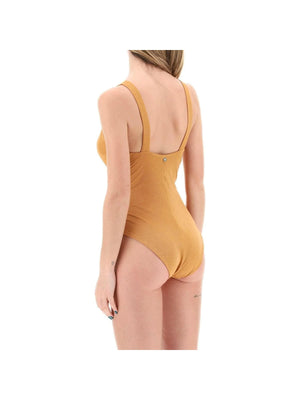 Orange Lurex Carlie One-Piece Swimsuit MAX MARA BEACHWEAR JOHN JULIA.