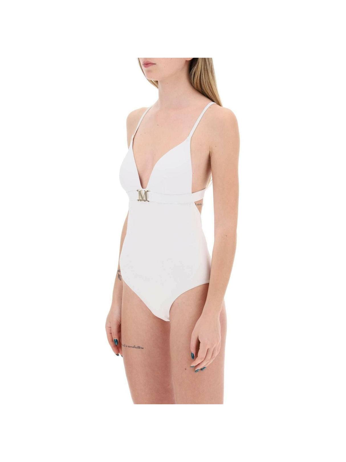 White Cecilia One-Piece Swimsuit MAX MARA BEACHWEAR JOHN JULIA.