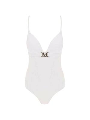 White Cecilia One-Piece Swimsuit MAX MARA BEACHWEAR JOHN JULIA.