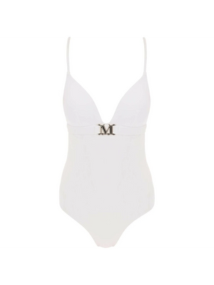 White Cecilia One-Piece Swimsuit MAX MARA BEACHWEAR JOHN JULIA.