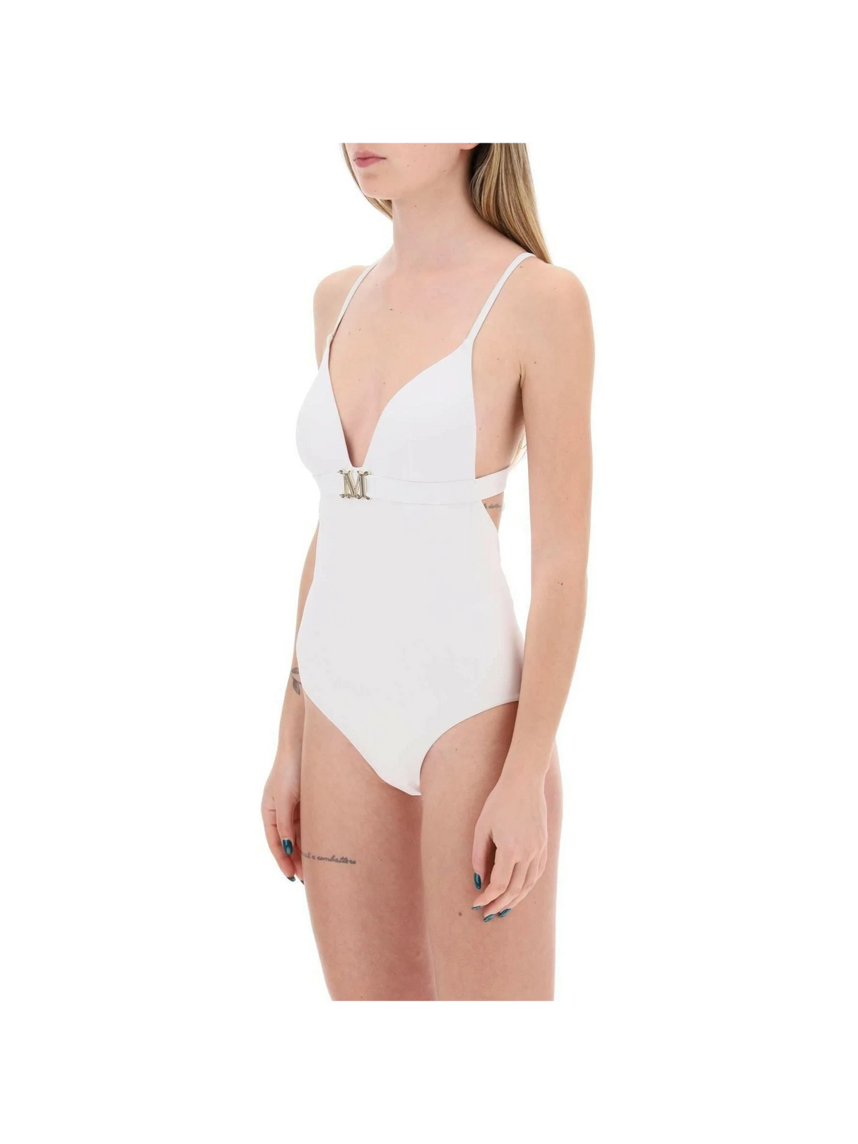 White Cecilia One-Piece Swimsuit MAX MARA BEACHWEAR JOHN JULIA.