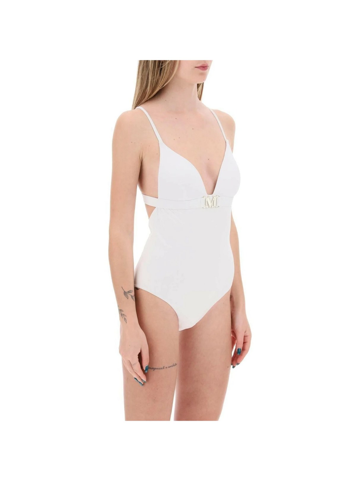 White Cecilia One-Piece Swimsuit MAX MARA BEACHWEAR JOHN JULIA.