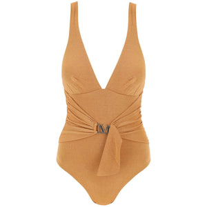 Orange Lurex Carlie One-Piece Swimsuit MAX MARA BEACHWEAR JOHN JULIA.