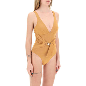 Orange Lurex Carlie One-Piece Swimsuit MAX MARA BEACHWEAR JOHN JULIA.