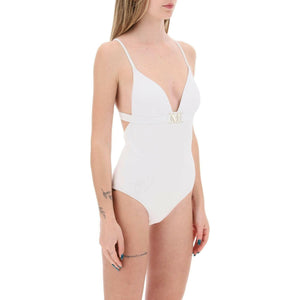 White Cecilia One-Piece Swimsuit MAX MARA BEACHWEAR JOHN JULIA.