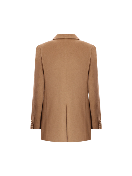 Blasy Single-breasted Camel Jacket-MAX MARA-JOHN JULIA