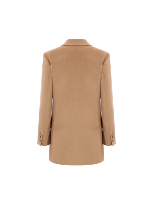 Double-breasted Camelwool Jacket-MAX MARA-JOHN JULIA