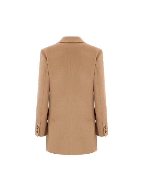 Double-breasted Camelwool Jacket-MAX MARA-JOHN JULIA