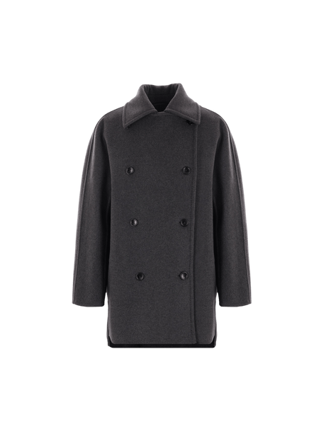 Double-breasted Wool and Cashmere Coat-MAX MARA-JOHN JULIA