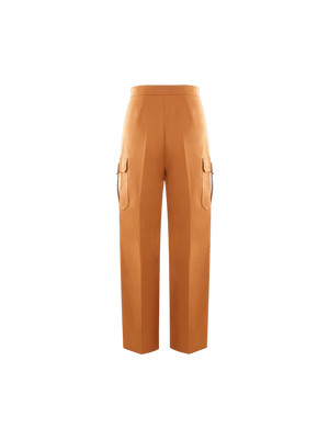 MAX MARA-Edda Stretch Cotton Cargo Pants-JOHN JULIA