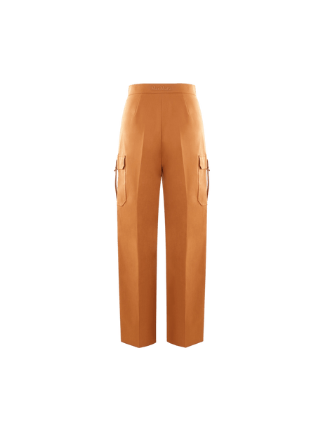 MAX MARA-Edda Stretch Cotton Cargo Pants-JOHN JULIA