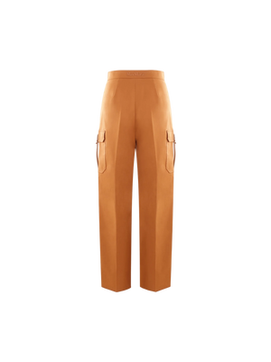 MAX MARA-Edda Stretch Cotton Cargo Pants-JOHN JULIA