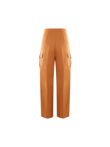 MAX MARA-Edda Stretch Cotton Cargo Pants-JOHN JULIA