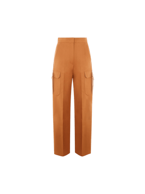 MAX MARA-Edda Stretch Cotton Cargo Pants-JOHN JULIA