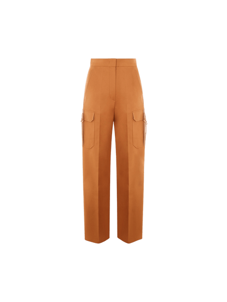 MAX MARA-Edda Stretch Cotton Cargo Pants-JOHN JULIA