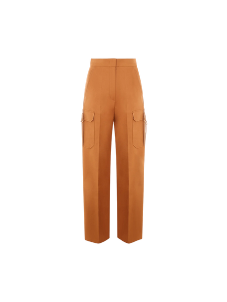 MAX MARA-Edda Stretch Cotton Cargo Pants-JOHN JULIA