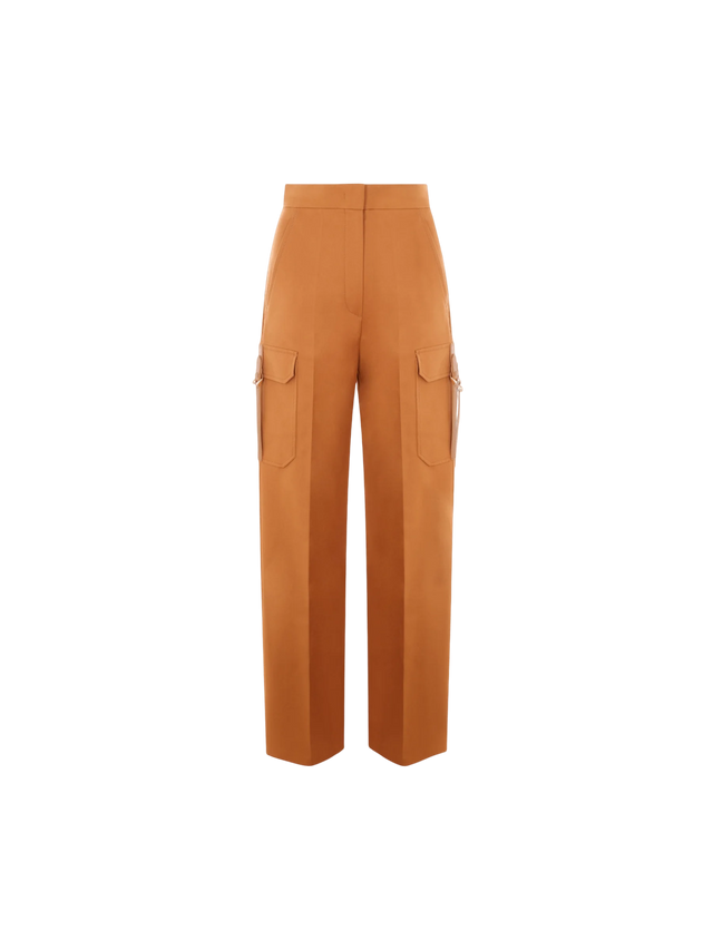 MAX MARA-Edda Stretch Cotton Cargo Pants-JOHN JULIA