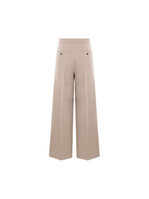 Entrata Wide-leg Wool Trousers-MAX MARA-JOHN JULIA