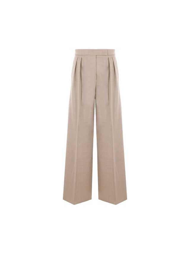 Entrata Wide-leg Wool Trousers-MAX MARA-JOHN JULIA