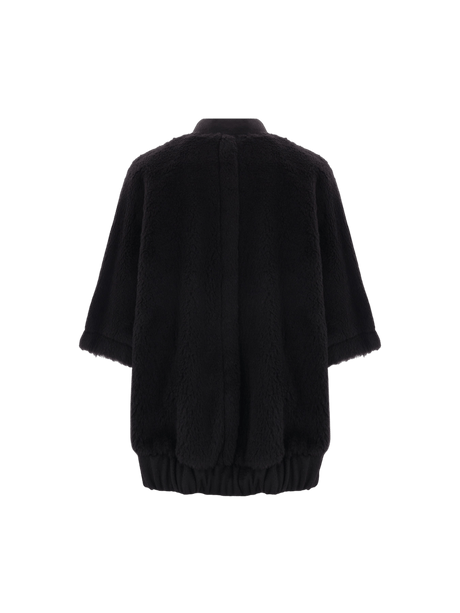 MAX MARA-Full-zip Teddy Cape-JOHN JULIA