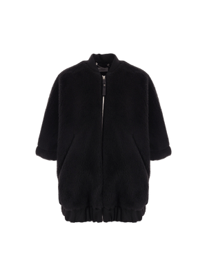 MAX MARA-Full-zip Teddy Cape-JOHN JULIA