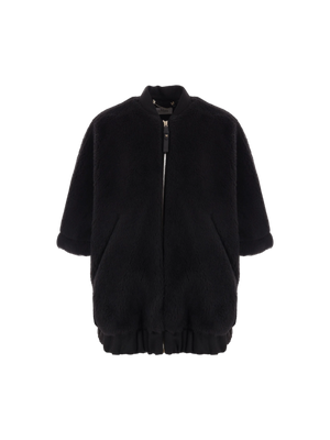 MAX MARA-Full-zip Teddy Cape-JOHN JULIA