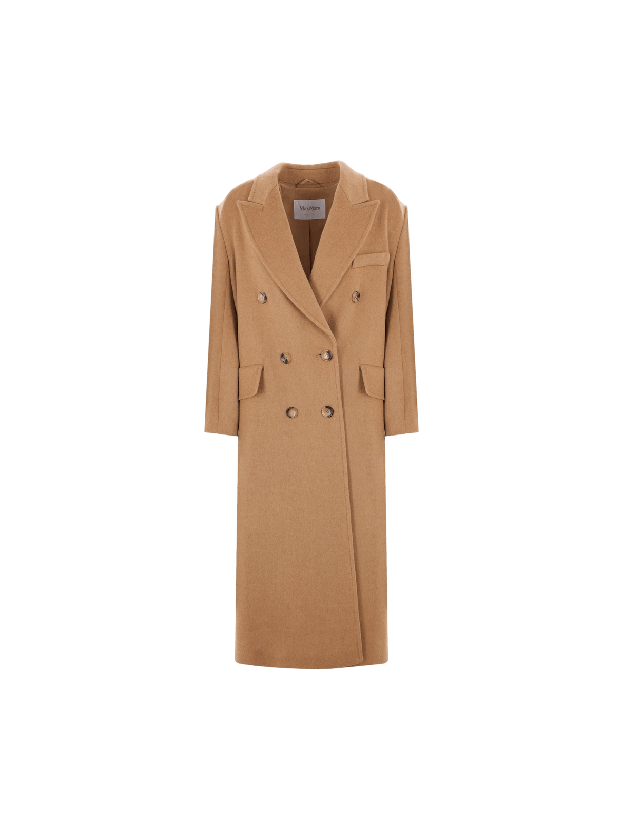 Fungo Double-breasted Camelwool Coat-MAX MARA-JOHN JULIA