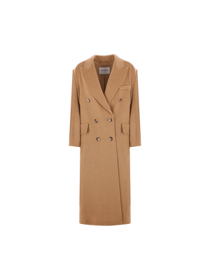 Fungo Double-breasted Camelwool Coat-MAX MARA-JOHN JULIA