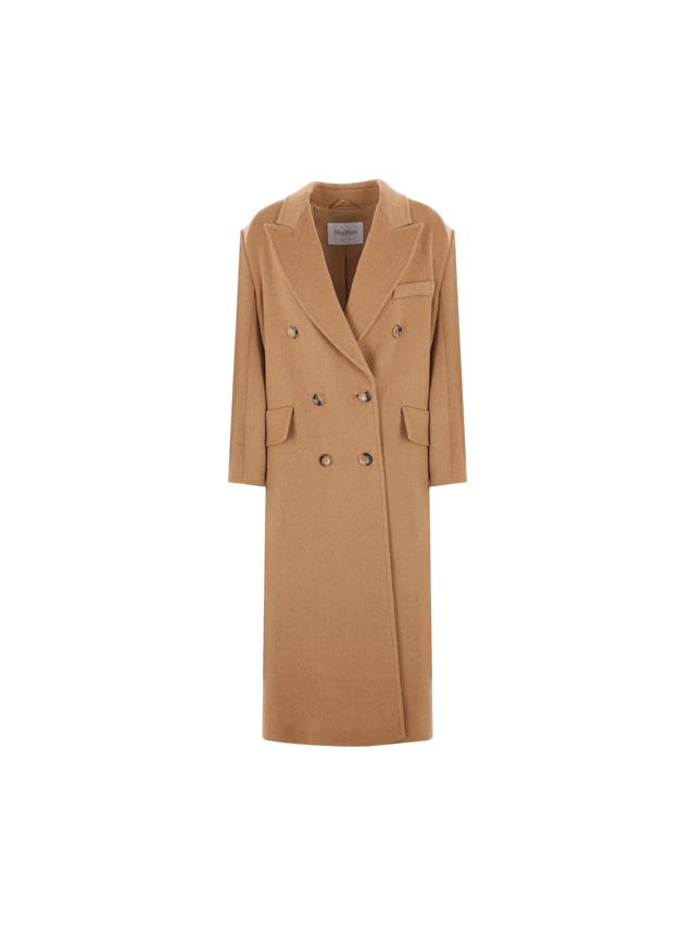 Fungo Double-breasted Camelwool Coat-MAX MARA-JOHN JULIA