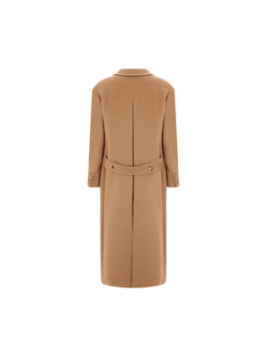 Fungo Double-breasted Camelwool Coat-MAX MARA-JOHN JULIA