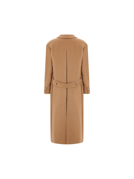 Fungo Double-breasted Camelwool Coat-MAX MARA-JOHN JULIA