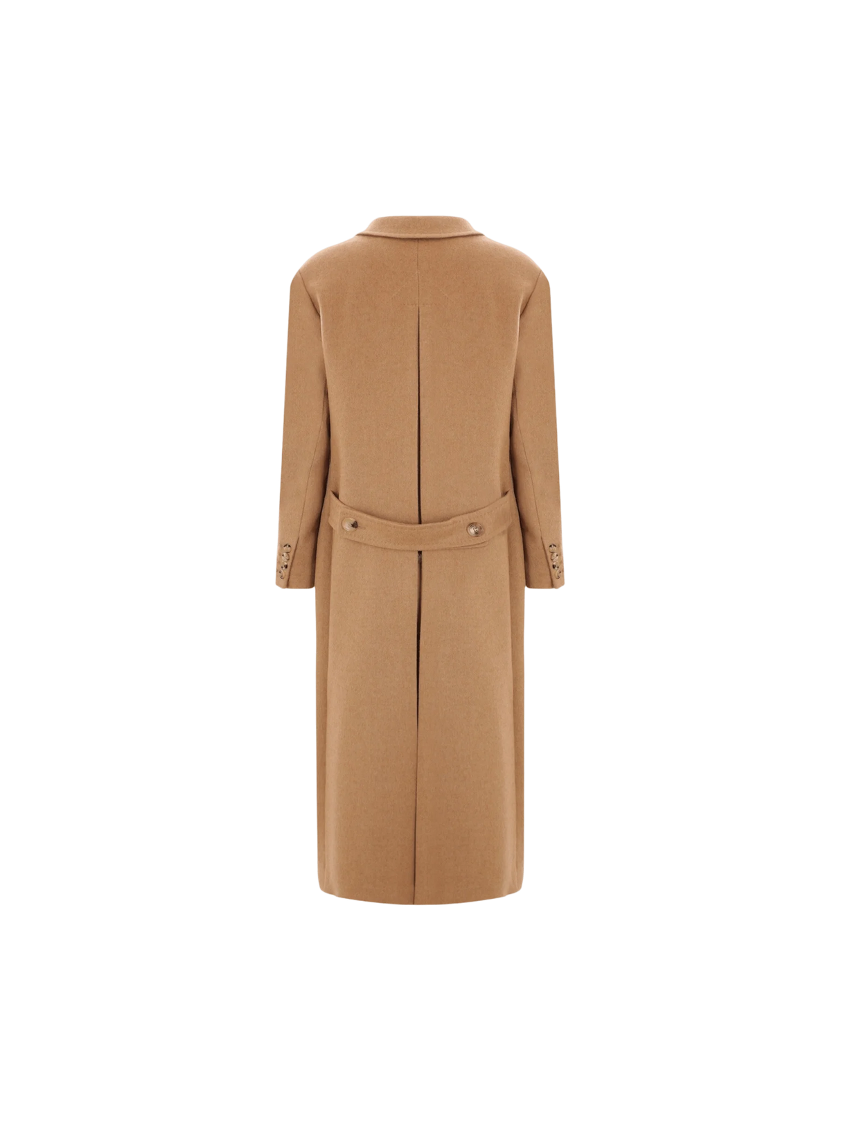 Fungo Double-breasted Camelwool Coat-MAX MARA-JOHN JULIA