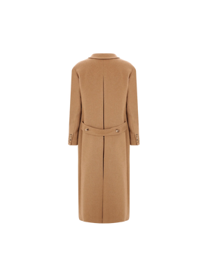 Fungo Double-breasted Camelwool Coat-MAX MARA-JOHN JULIA