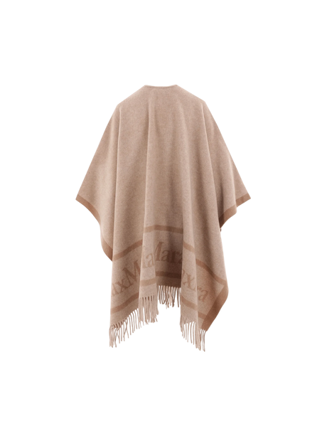 Hilde Wool Poncho-MAX MARA-JOHN JULIA