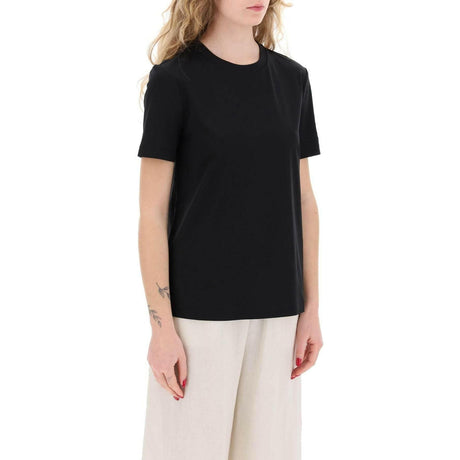 Black Cosmo Leisure Stretch-Cotton T-Shirt MAX MARA LEISURE JOHN JULIA.