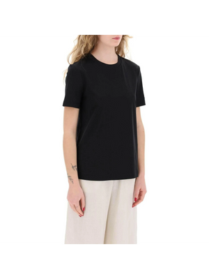 Black Cosmo Leisure Stretch-Cotton T-Shirt MAX MARA LEISURE JOHN JULIA.