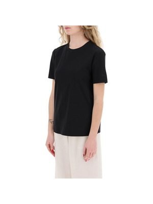 Black Cosmo Leisure Stretch-Cotton T-Shirt MAX MARA LEISURE JOHN JULIA.