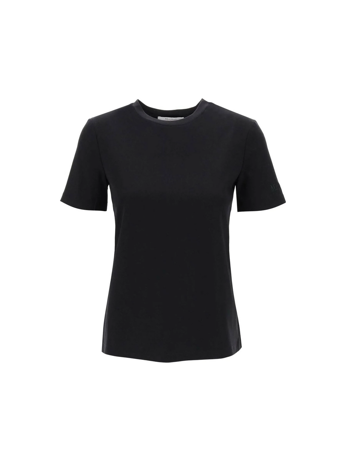 Black Cosmo Leisure Stretch-Cotton T-Shirt MAX MARA LEISURE JOHN JULIA.