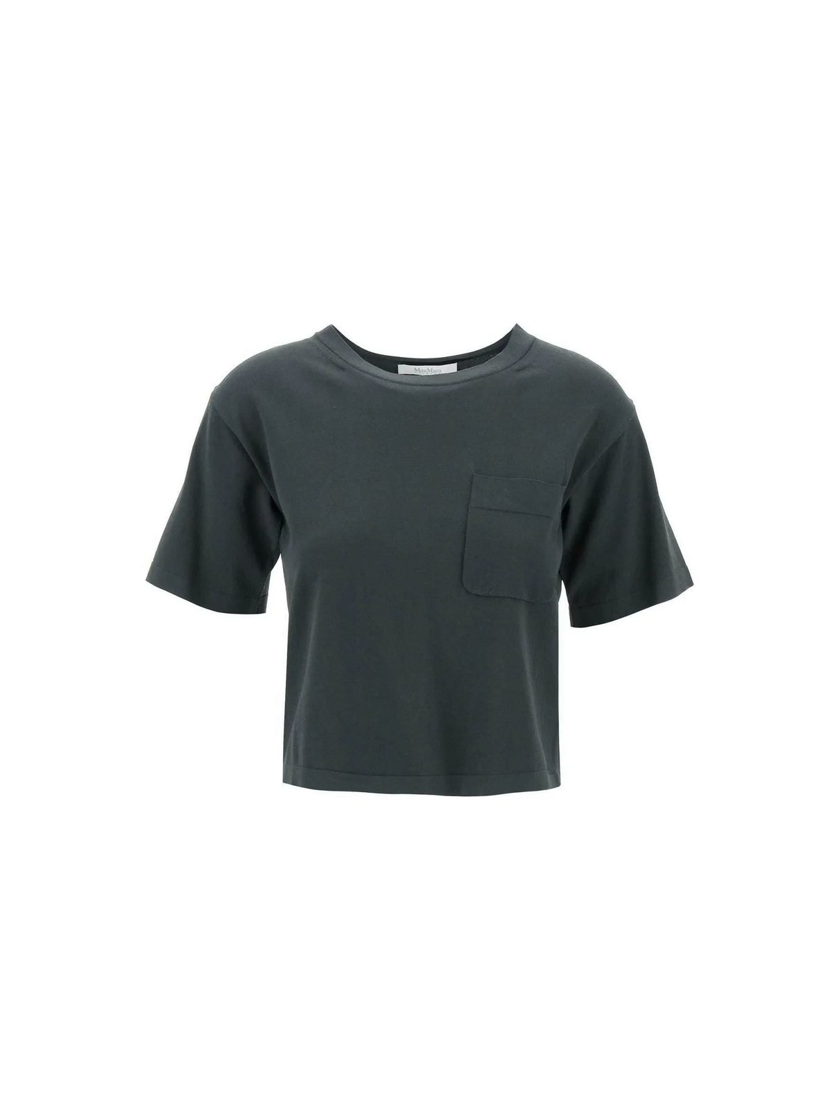 Green Acro Cropped Short-Sleeve T-Shirt MAX MARA LEISURE JOHN JULIA.