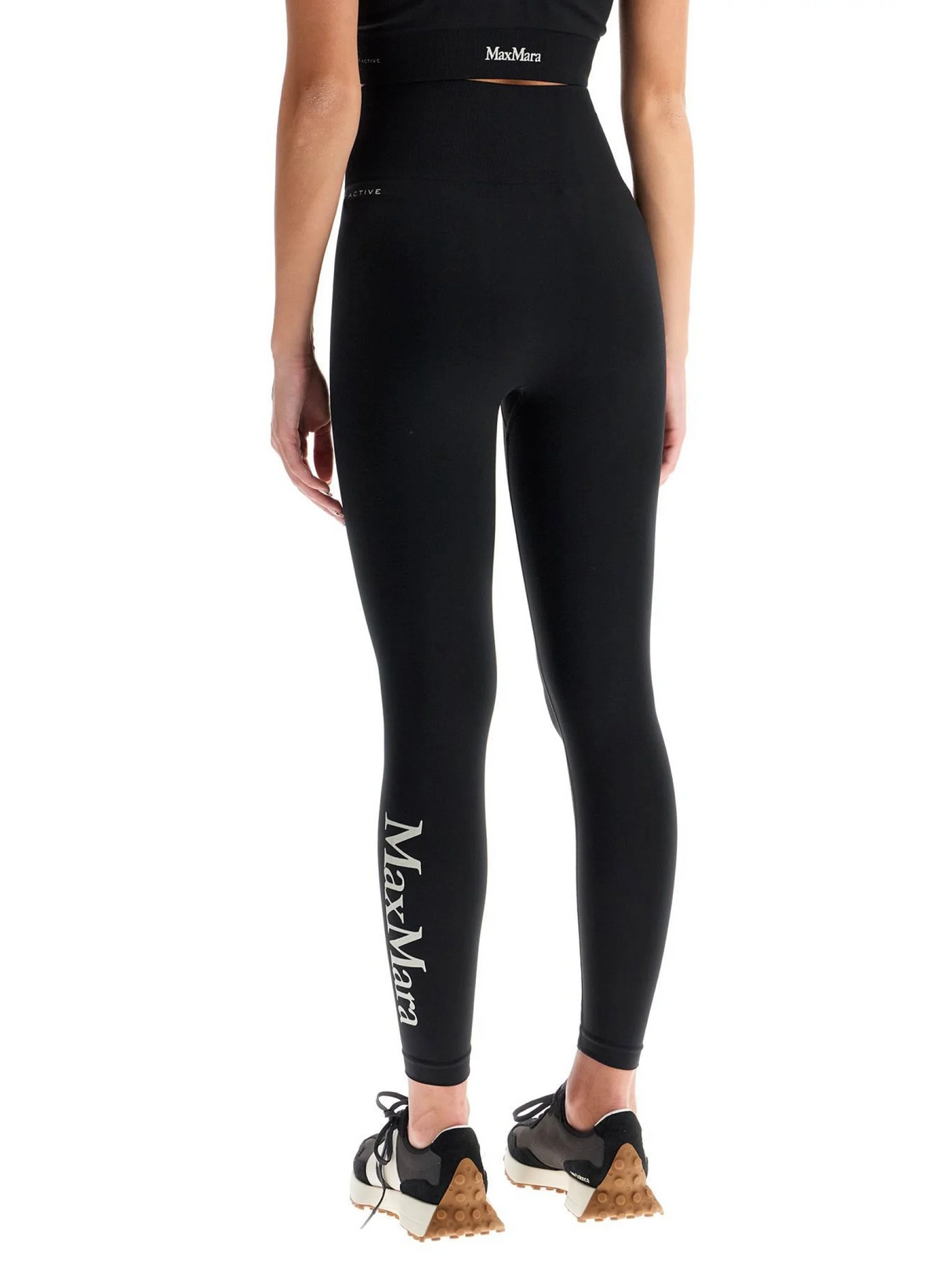 Logo Print Sport Leggings-Max Mara Leisure-JOHN JULIA