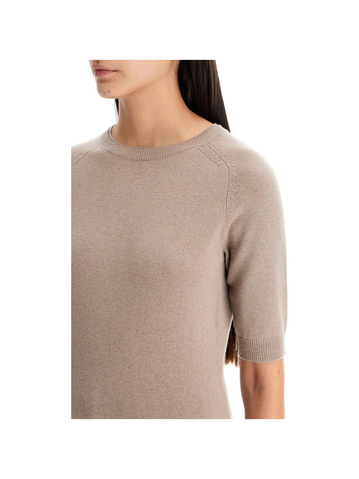 'Wool And Cashmere Knit Top 'C.