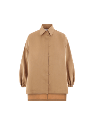 MAX MARA-Linen and Silk Loose-fit Shirt-JOHN JULIA