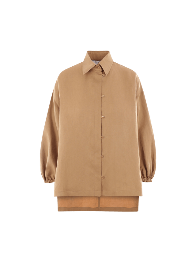 MAX MARA-Linen and Silk Loose-fit Shirt-JOHN JULIA