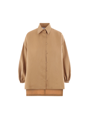 MAX MARA-Linen and Silk Loose-fit Shirt-JOHN JULIA